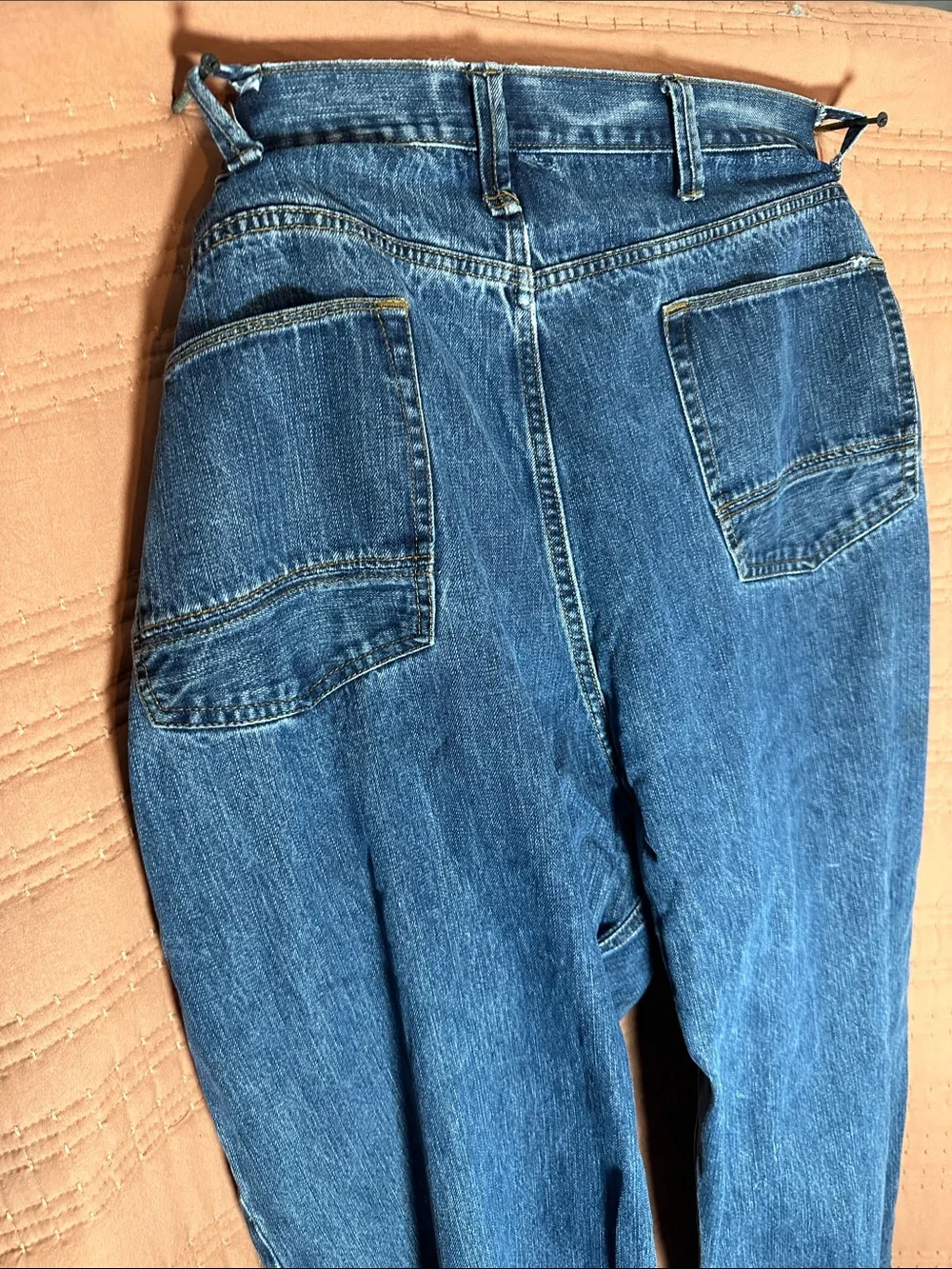 The Foundry Supply Co. Men's Straight Medium Blue Denim Jeans